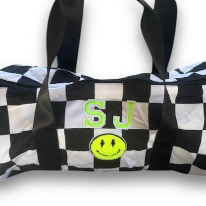 Personalized Checker Gym Bag, view 2