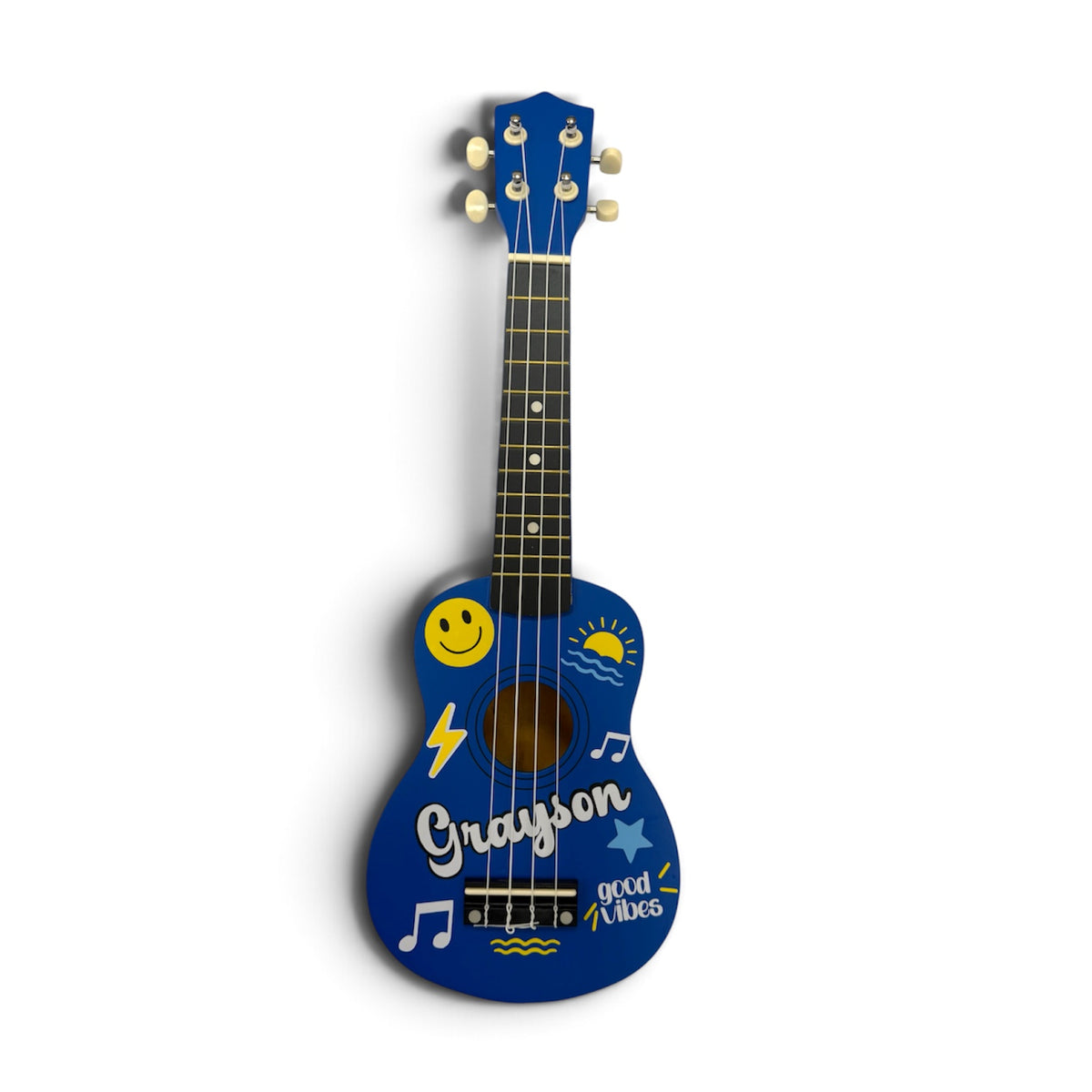 Personalized Kids Wooden Guitar | Custom Name and Design, view 2