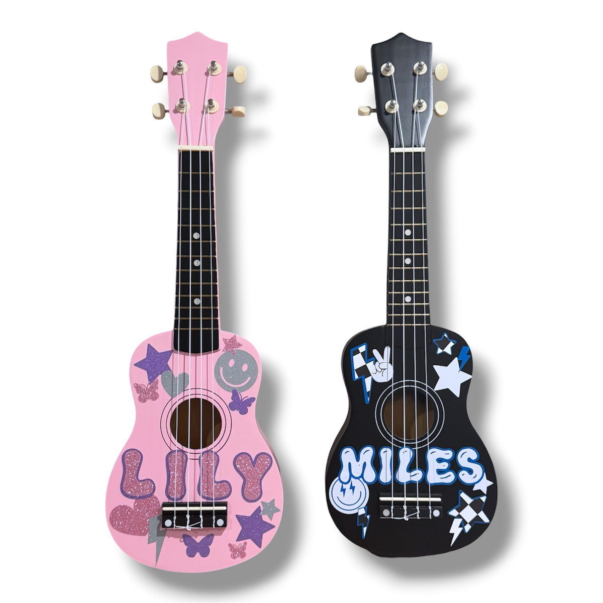 Personalized Kids Wooden Guitar | Custom Name and Design