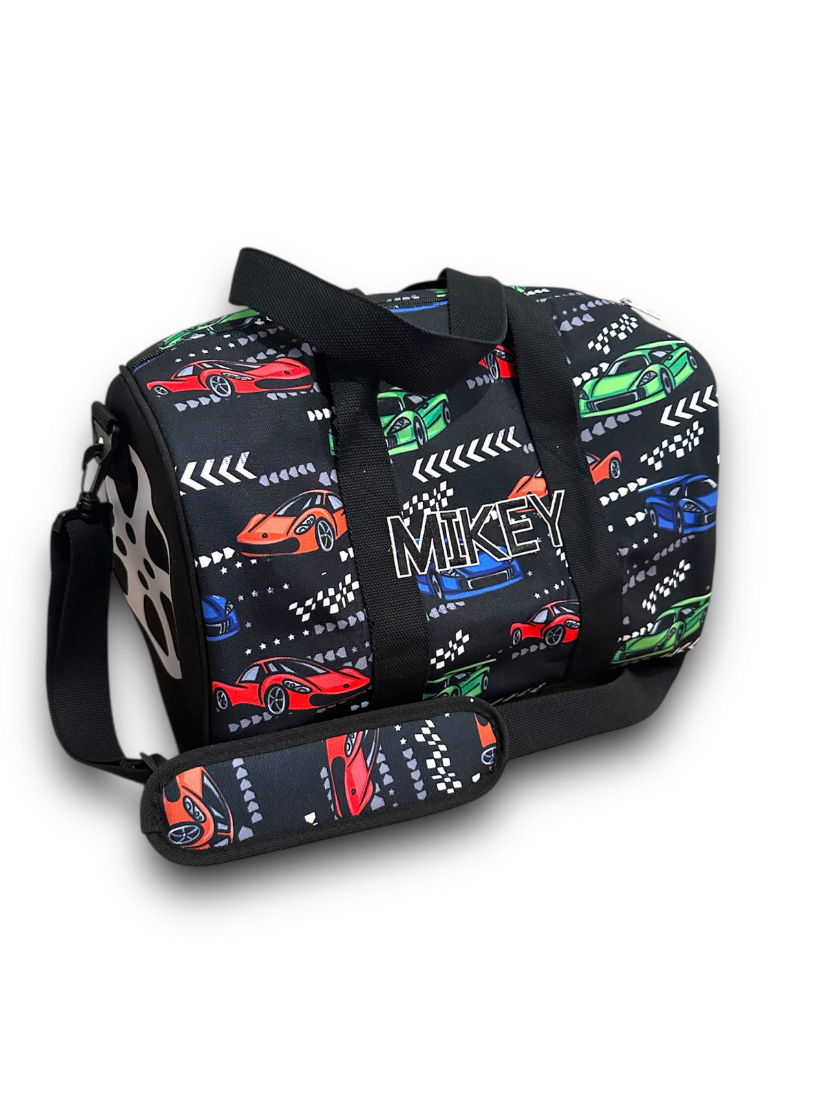 Personalized Race Car Duffle Bag, view 2