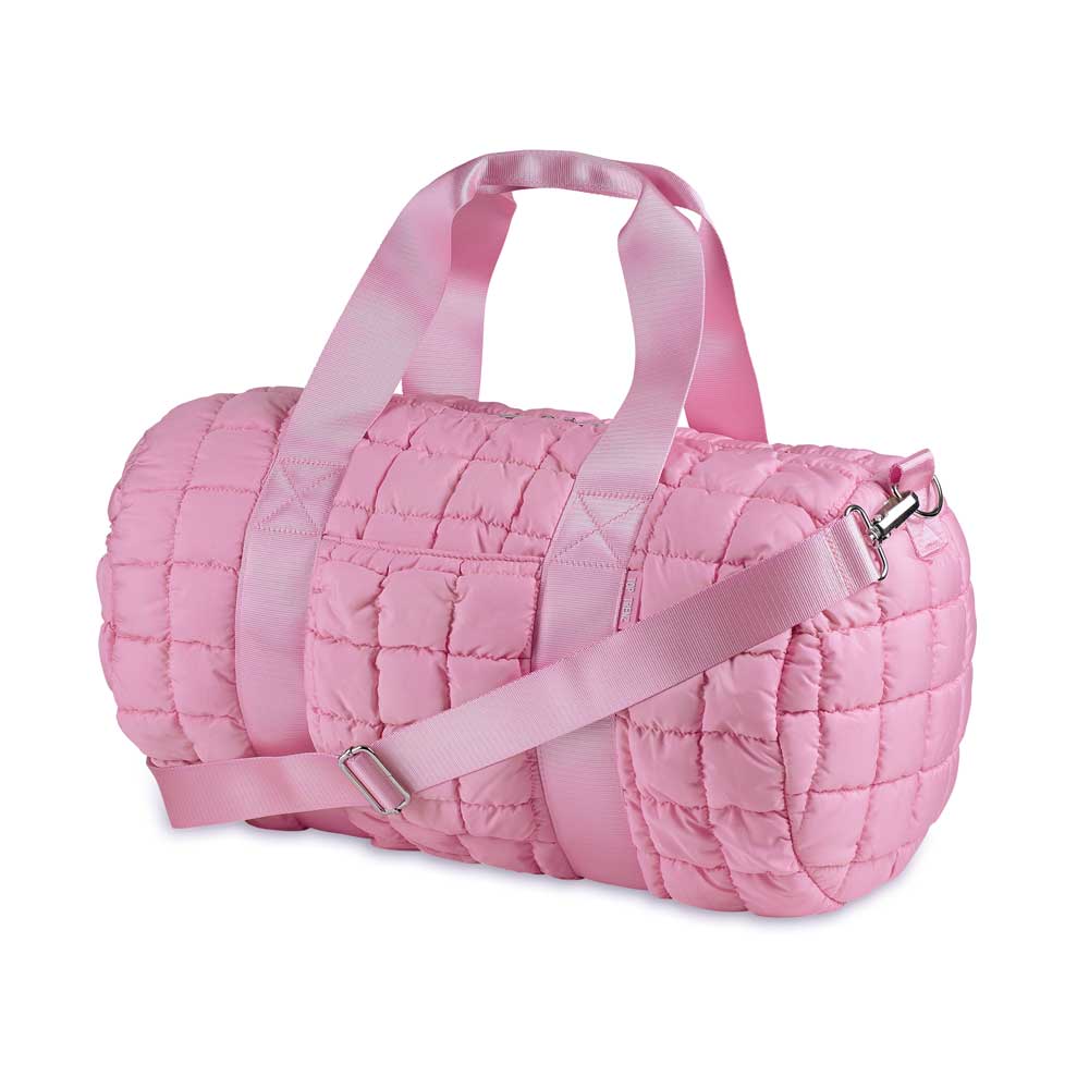 Pink Scrunchie Puffer Duffle Bag