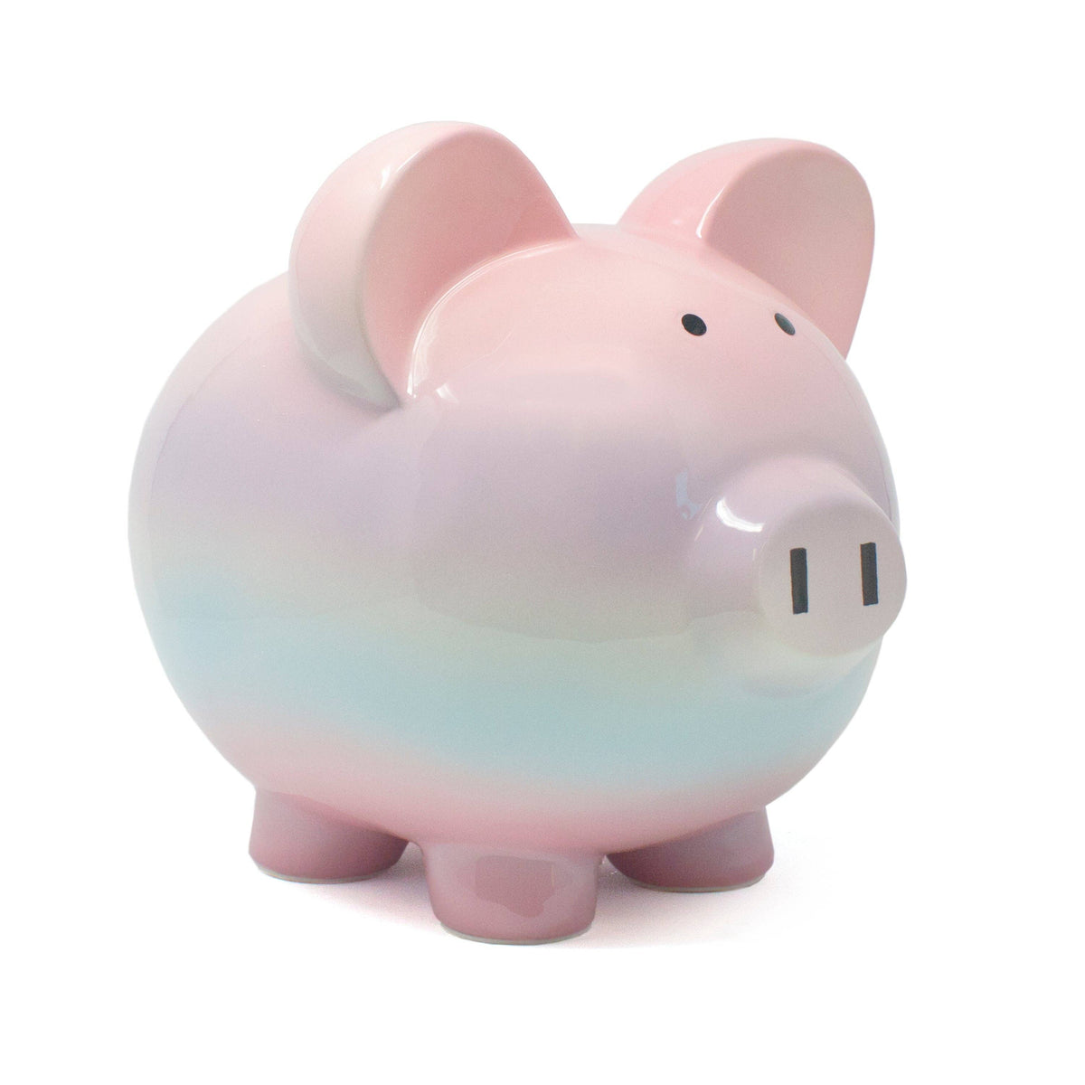 Rainbow Ombre Personalized Piggy Bank