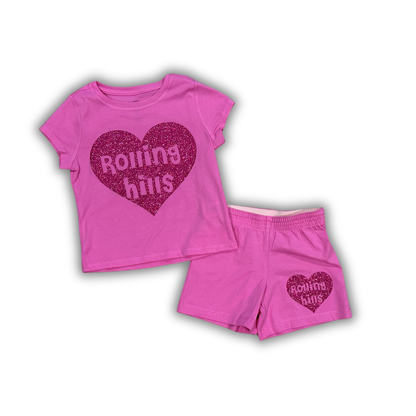 Custom Camp Sparkle Heart Set
