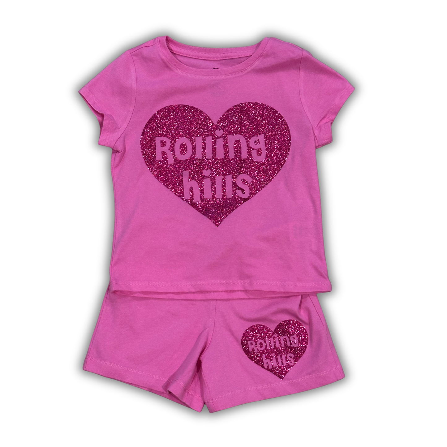 Custom Camp Sparkle Heart Set