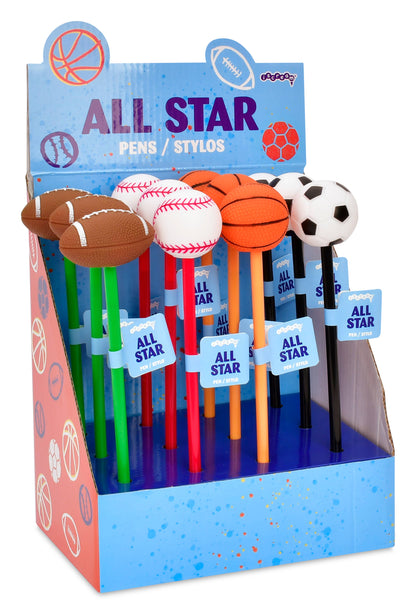 Sports Pens PDQ - 12 PC