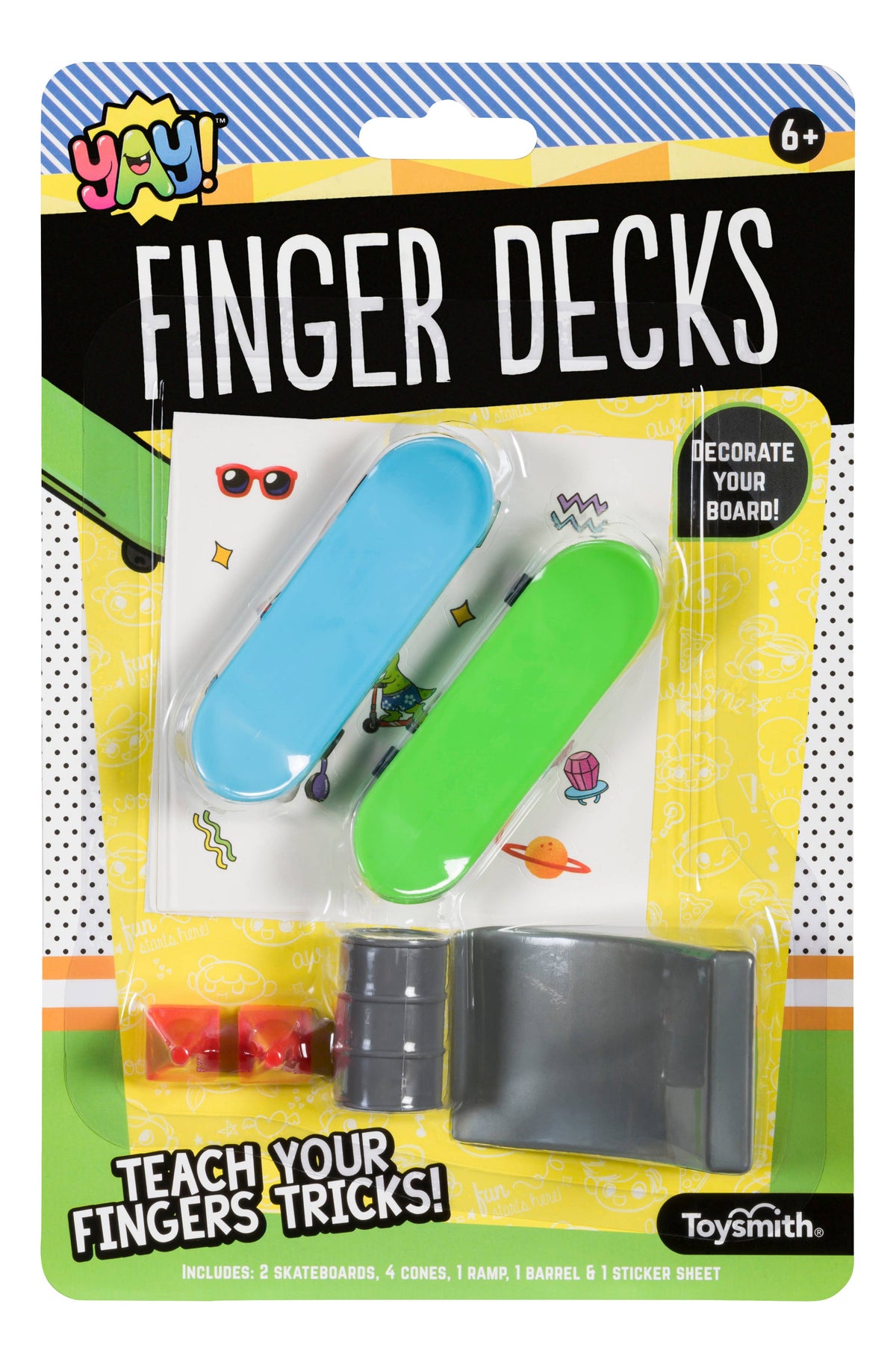 Yay! Finger Decks (Skateboards) Fun Kit, Decorate And Play, view 13